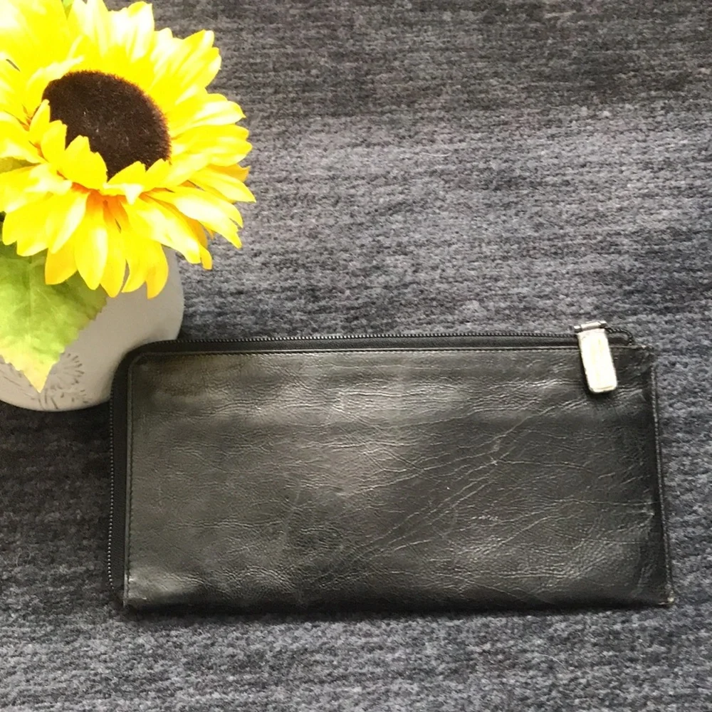 Yves Saint Laurent Black Travel Wallet - Picture 2 of 8